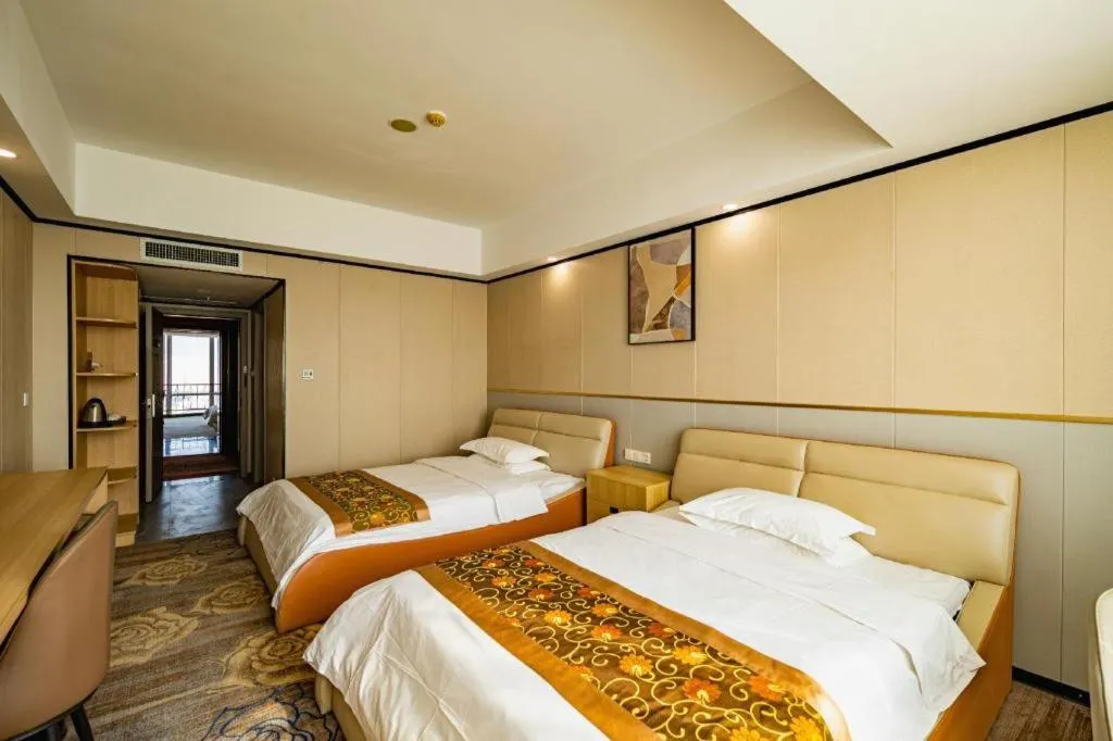 Bed in Wuhan Newport International Hotel