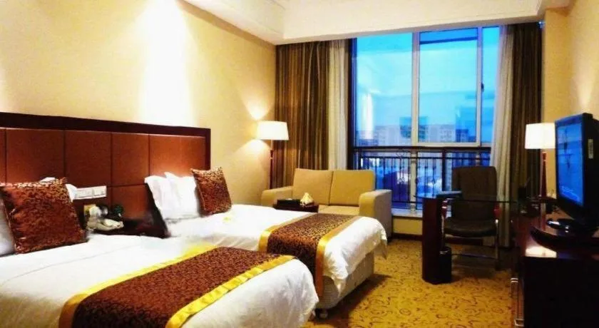 Bed in Qingdao Chengyang Detai Hotel