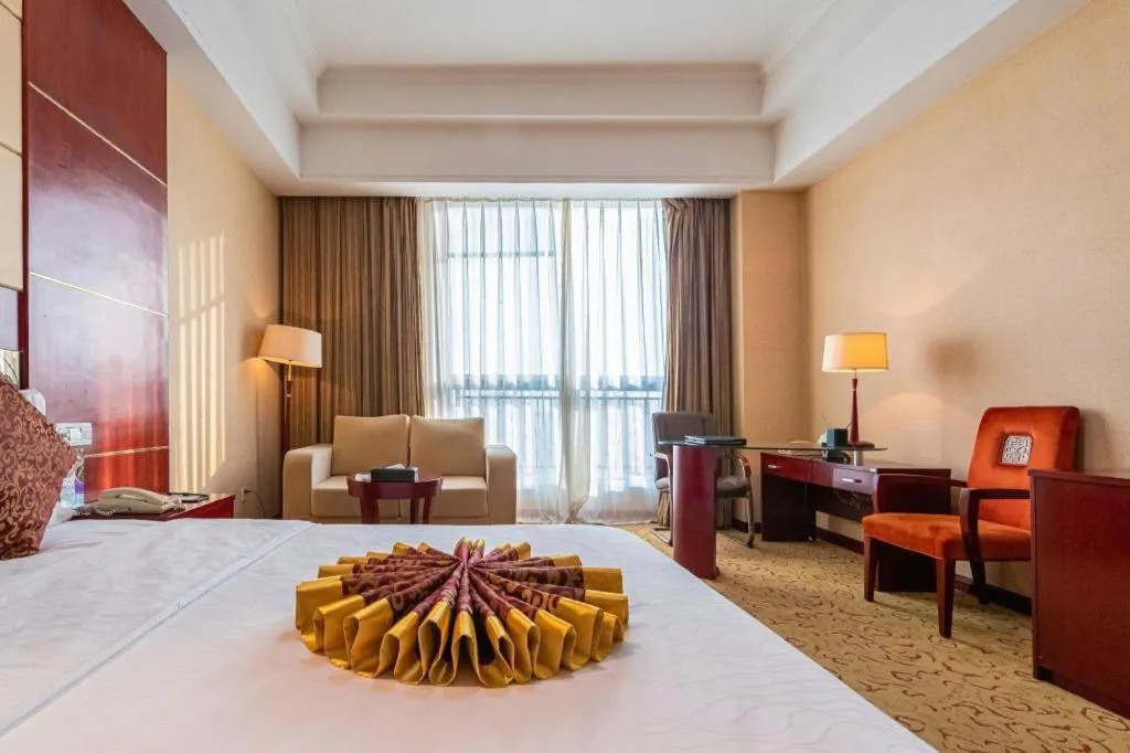 Bed in Qingdao Chengyang Detai Hotel