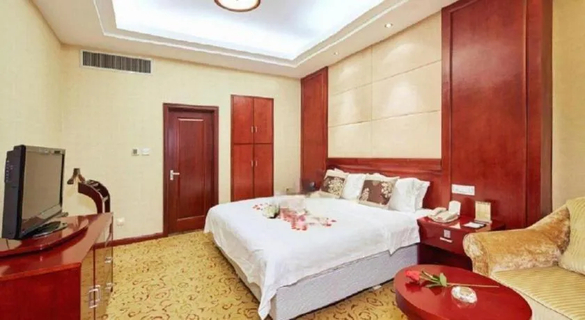 Bed in Qingdao Chengyang Detai Hotel