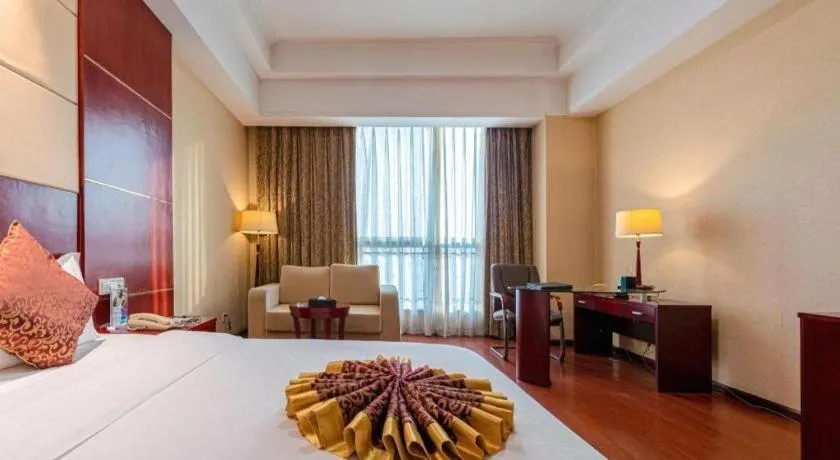 Bed in Qingdao Chengyang Detai Hotel