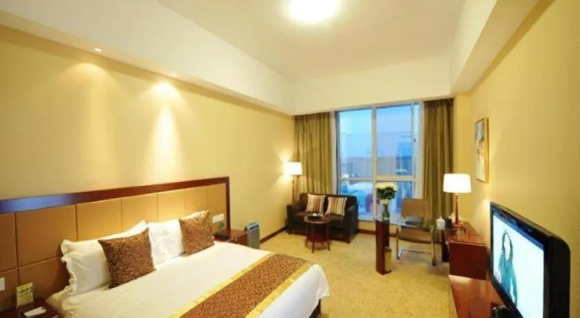 Bed in Qingdao Chengyang Detai Hotel