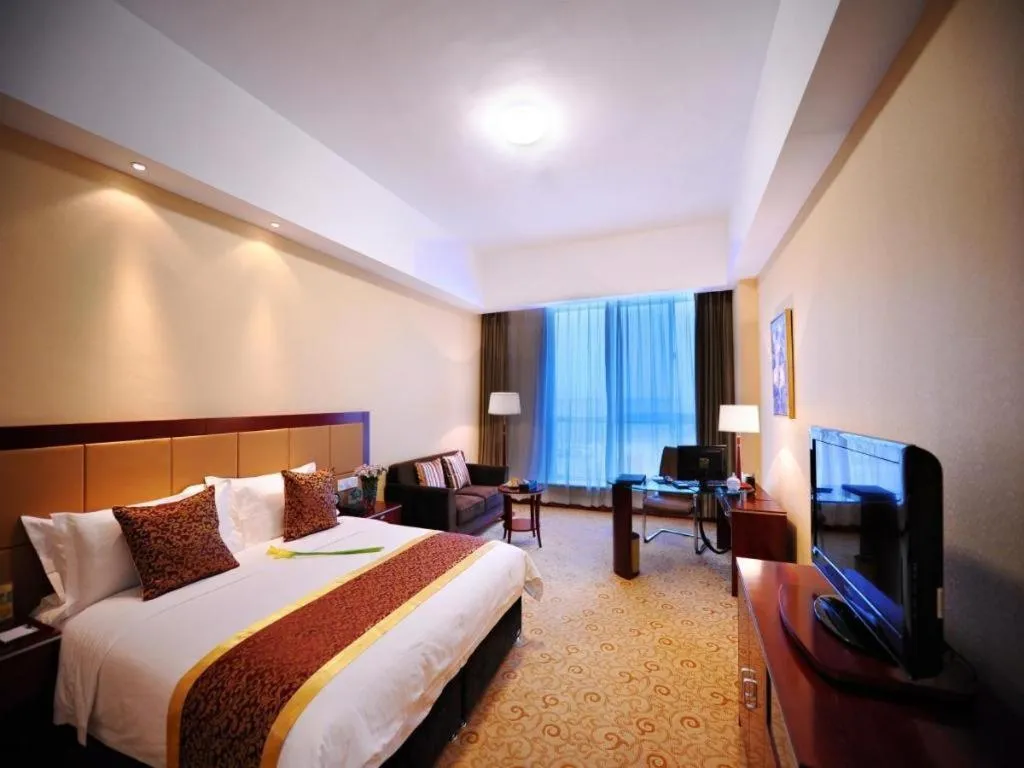 Bed in Qingdao Chengyang Detai Hotel