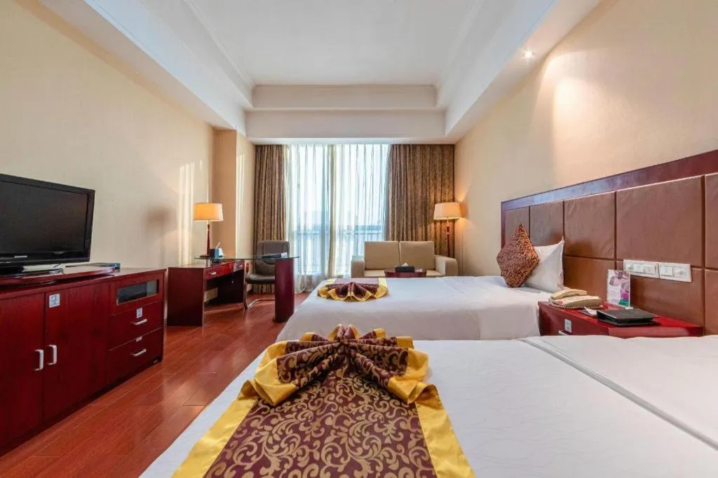 Bed in Qingdao Chengyang Detai Hotel