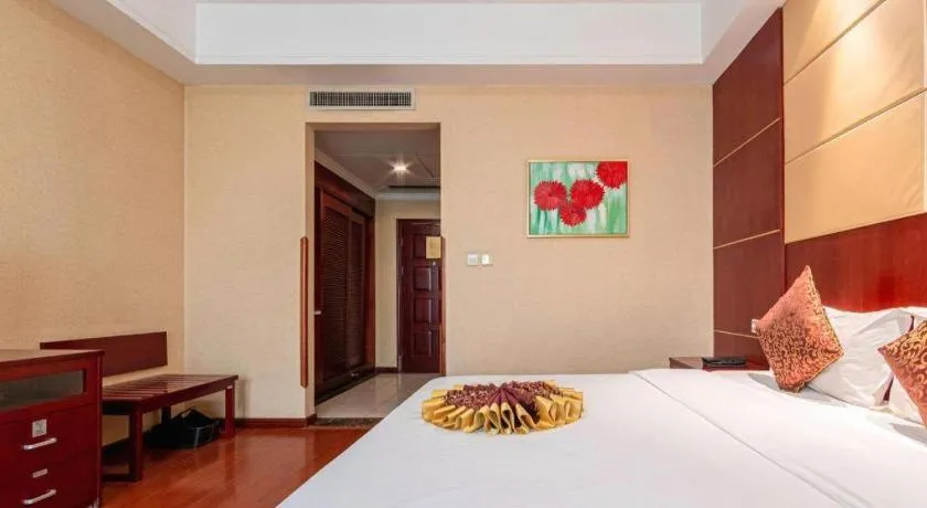 Bed in Qingdao Chengyang Detai Hotel