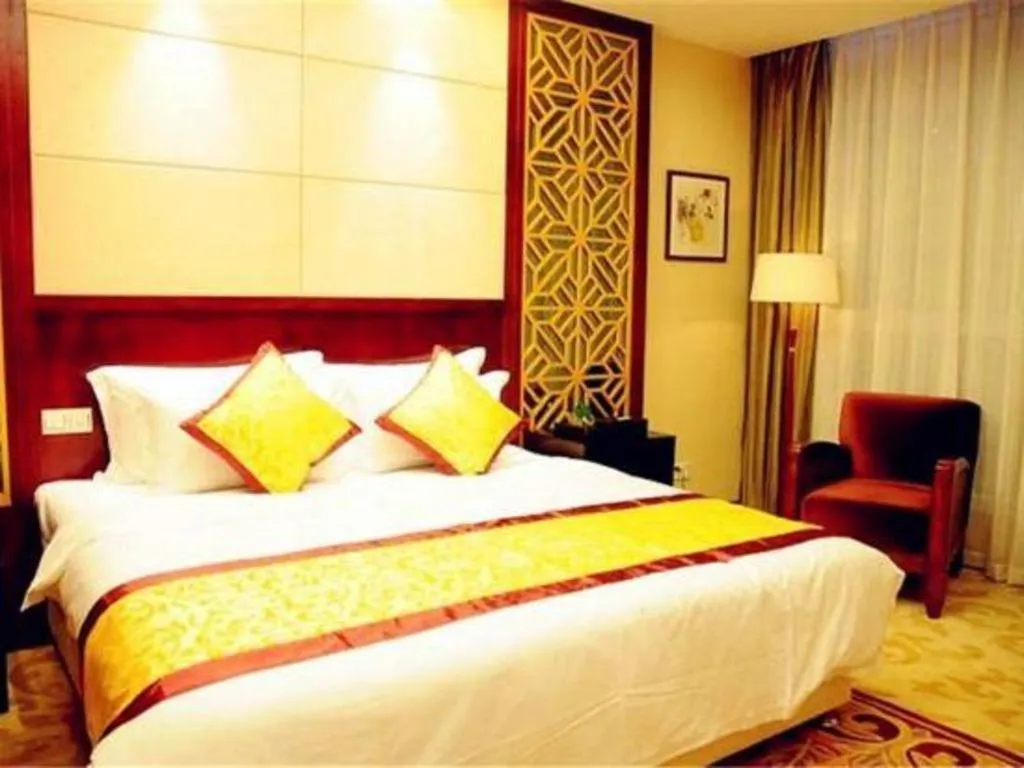 Bed in Qingdao Chengyang Detai Hotel