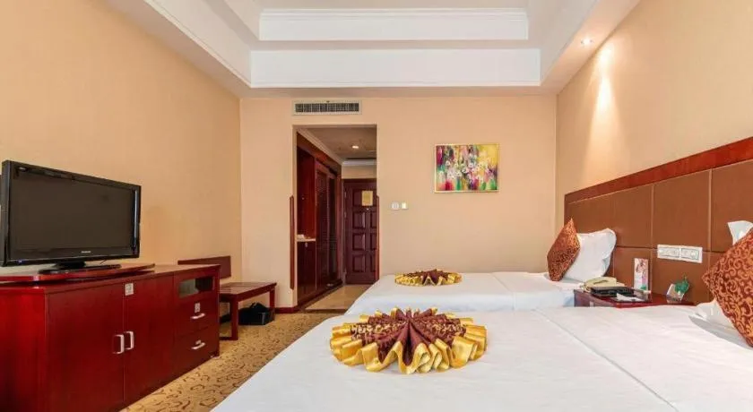 Bed in Qingdao Chengyang Detai Hotel