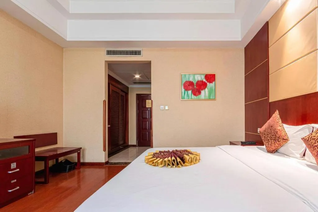 Bed in Qingdao Chengyang Detai Hotel