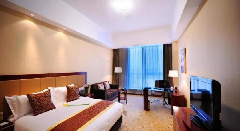 Bed in Qingdao Chengyang Detai Hotel