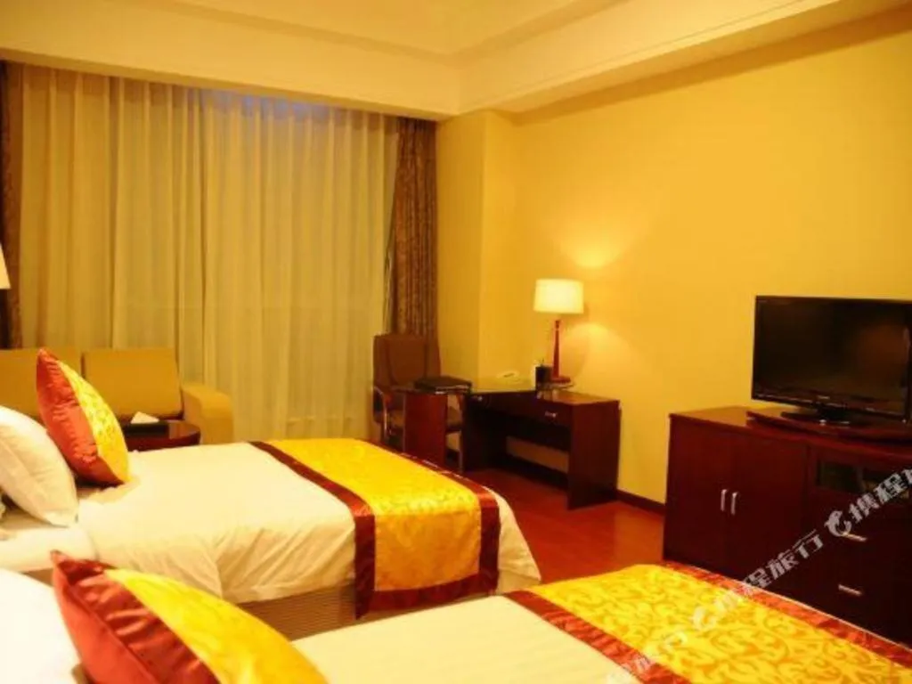 Bed in Qingdao Chengyang Detai Hotel