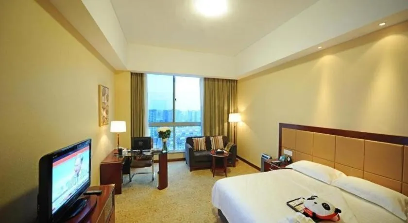 Bed in Qingdao Chengyang Detai Hotel