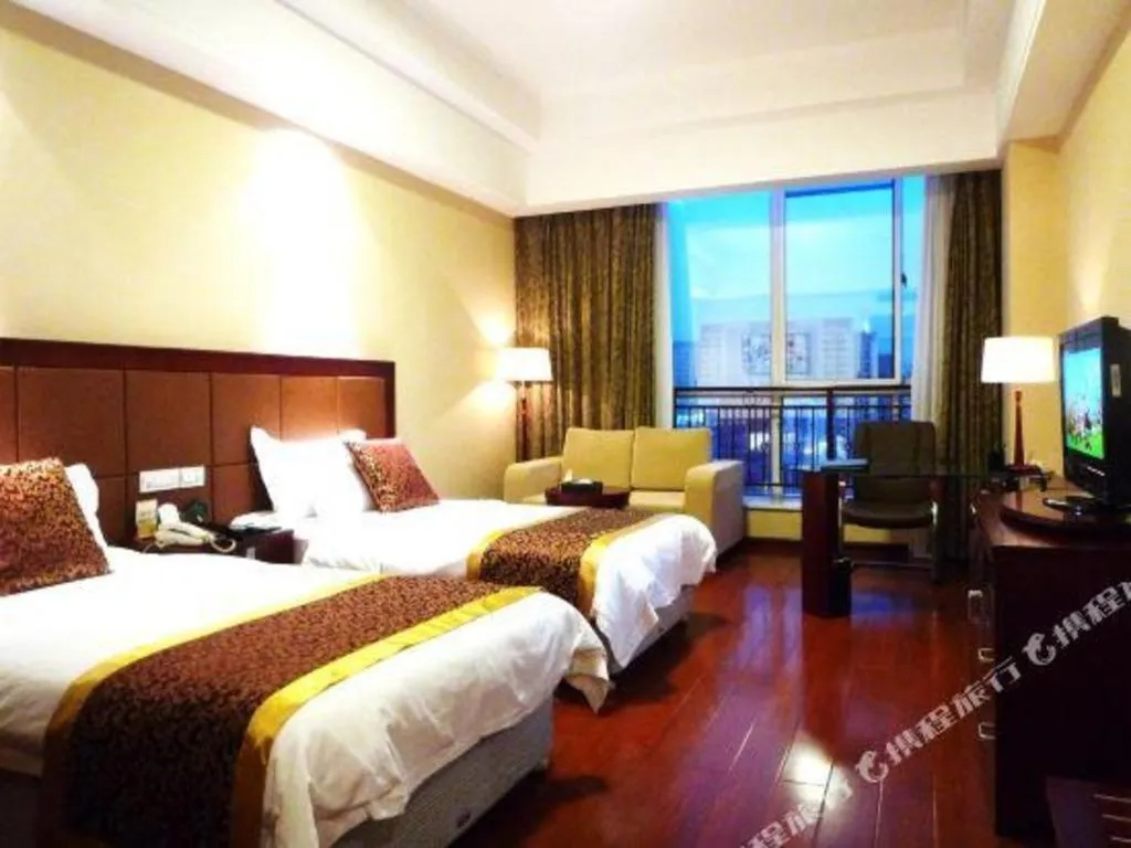 Bed in Qingdao Chengyang Detai Hotel