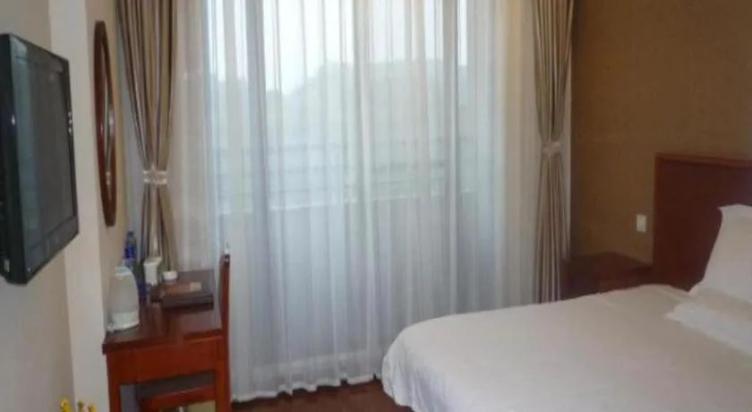 Bed in GreenTree Inn Jiangsu Wuxi Meiyuan Kaiyuan Temple Subway Master Station Express Hotel