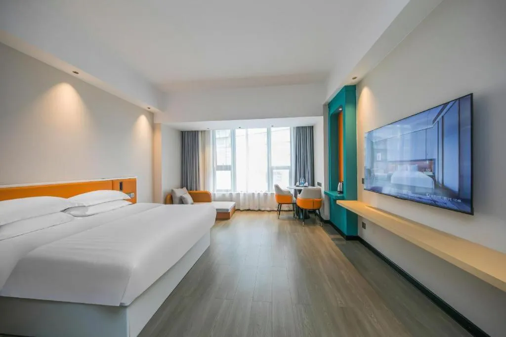 Bed in Zhoushan Changzheng Spring Hotel