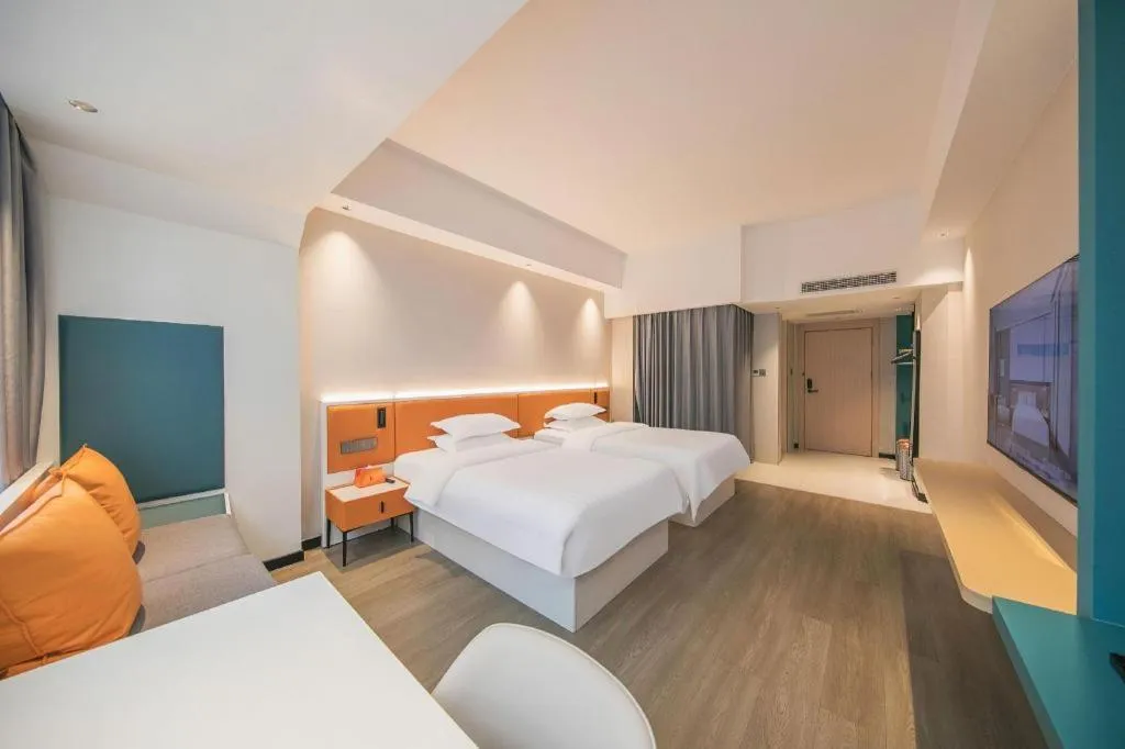 Bed in Zhoushan Changzheng Spring Hotel