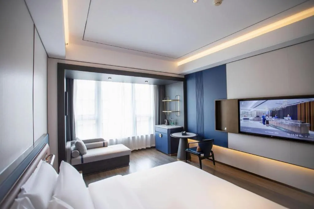 Bed in Zhoushan Changzheng Spring Hotel