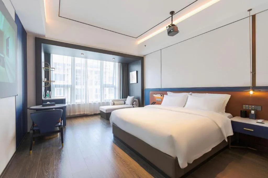 Bed in Zhoushan Changzheng Spring Hotel