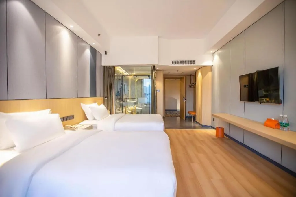 Bed in Zhoushan Changzheng Spring Hotel
