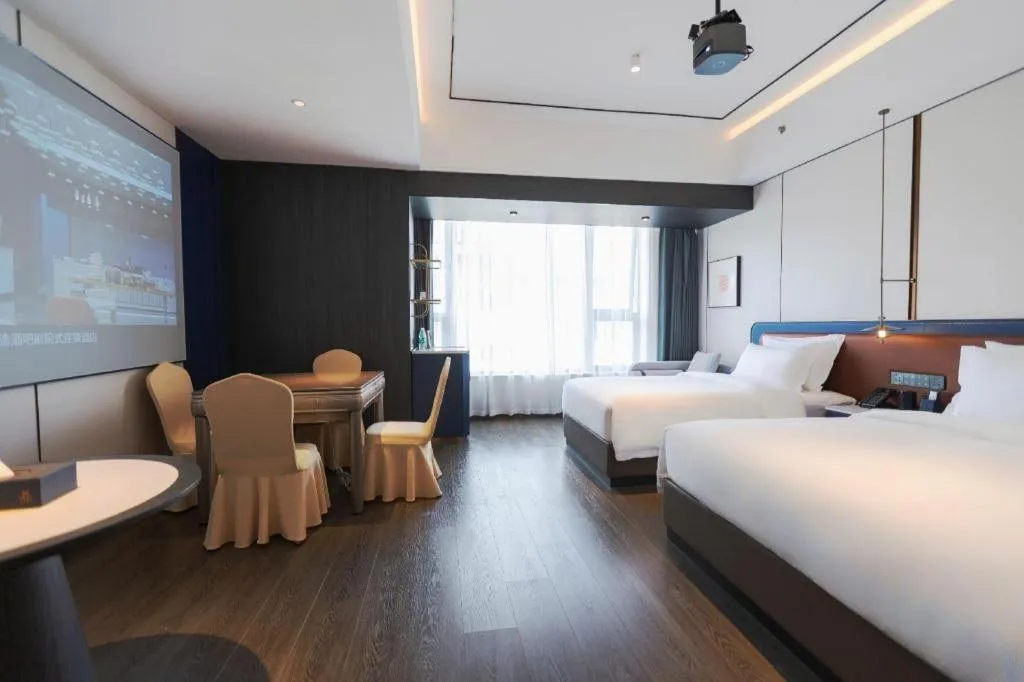 Bed in Zhoushan Changzheng Spring Hotel