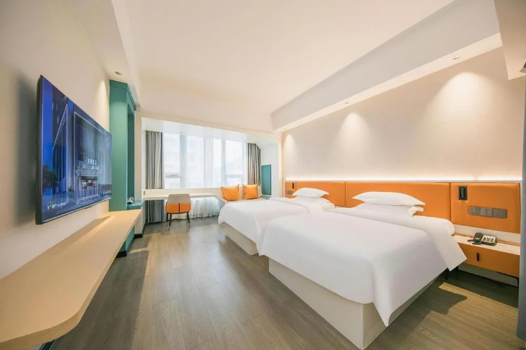 Bed in Zhoushan Changzheng Spring Hotel