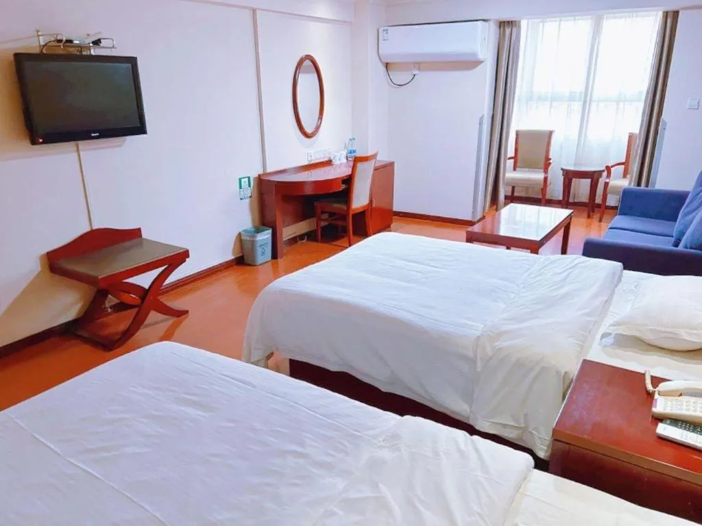 Bed in GreenTree Inn Xi'an Bell and Drum Tower Food Street Ancient City Wall Ximen Express Hotel