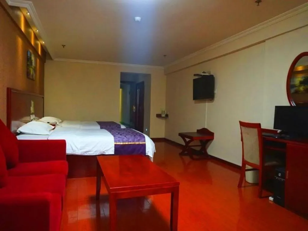 Bed in GreenTree Inn Xi'an Bell and Drum Tower Food Street Ancient City Wall Ximen Express Hotel