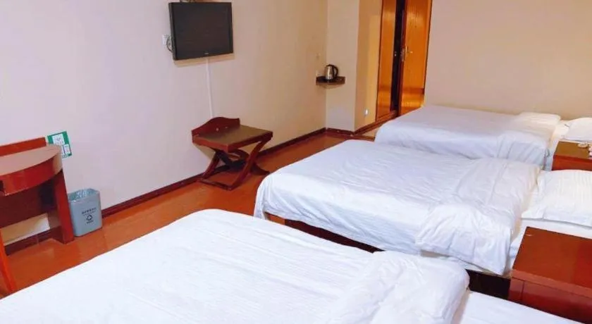 Bed in GreenTree Inn Xi'an Bell and Drum Tower Food Street Ancient City Wall Ximen Express Hotel