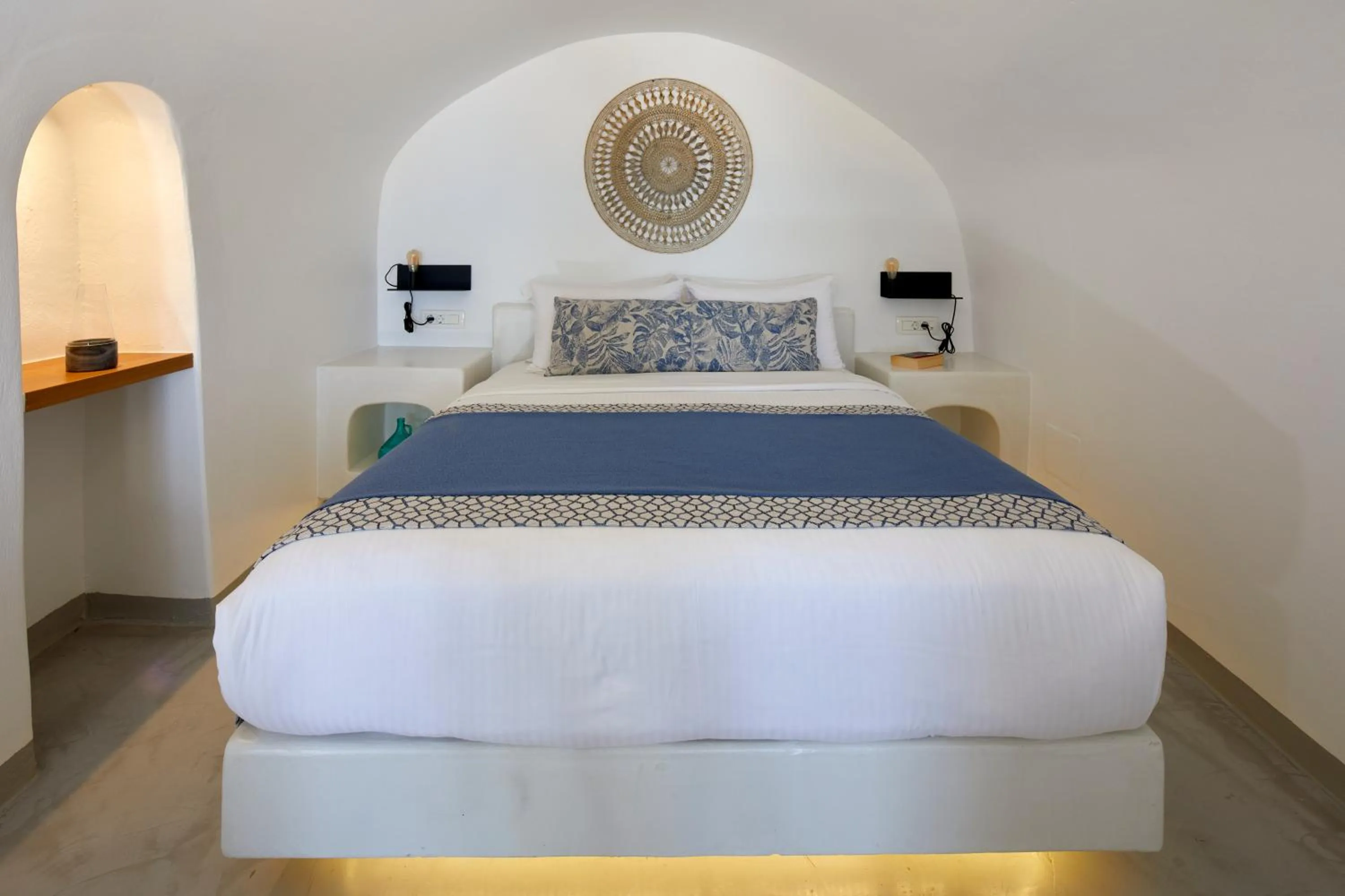 Bed in Filotera Suites