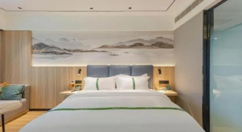 Bed in GreenTree Inn Bozhou Weiwu Road Hotel