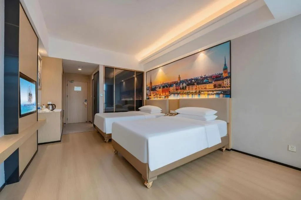 Bed in Exchange Bank Hotel Hainan