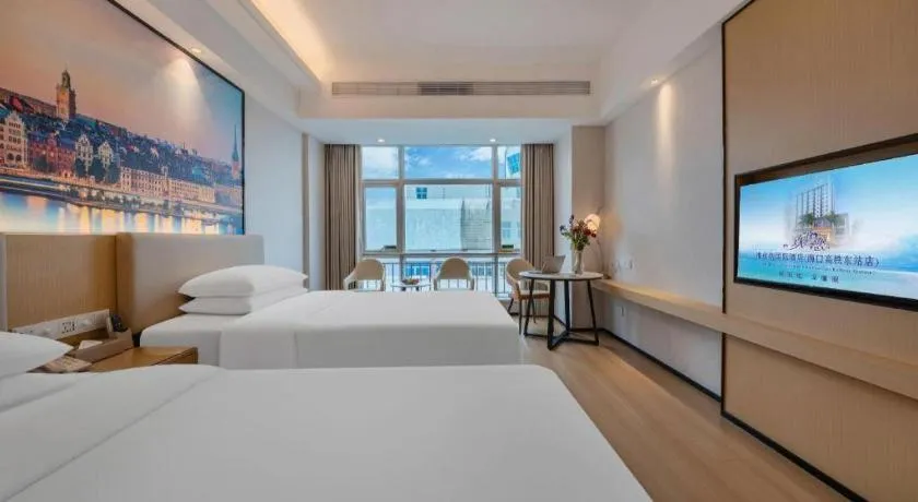 Bed in Exchange Bank Hotel Hainan