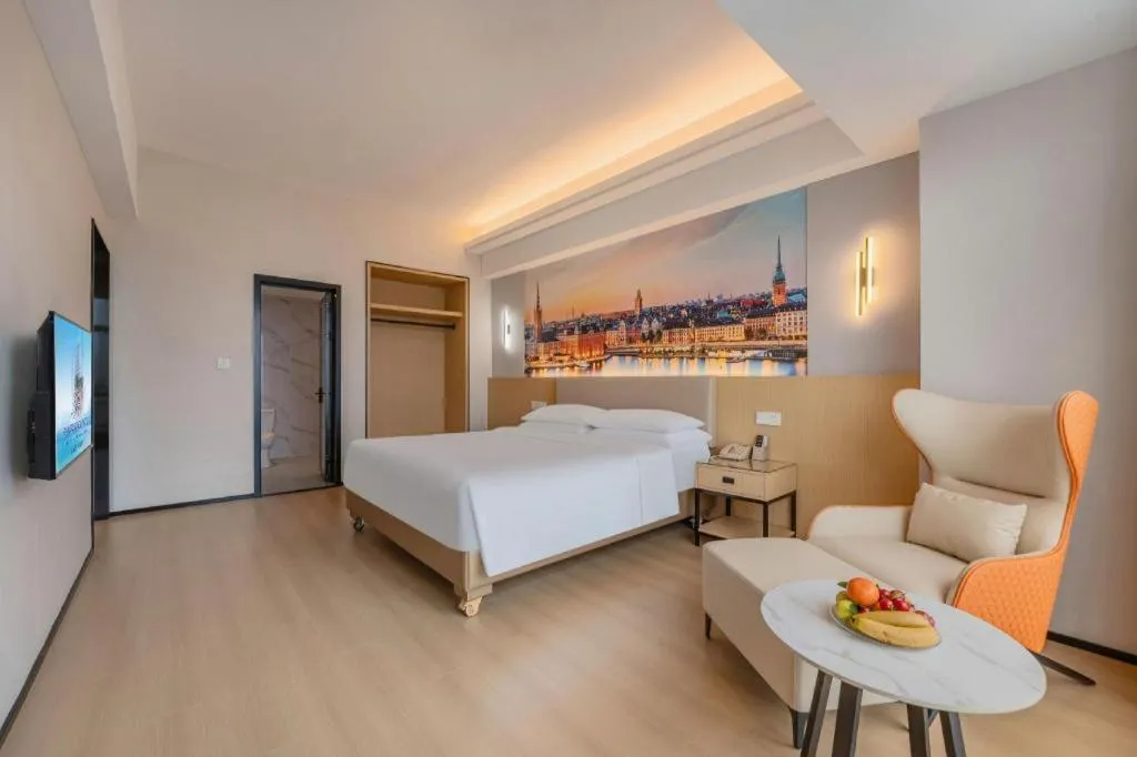 Bed in Exchange Bank Hotel Hainan