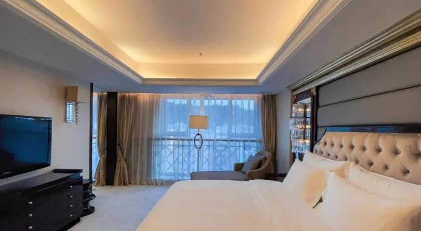 Bed in Yunhai Hotel Zhuhai