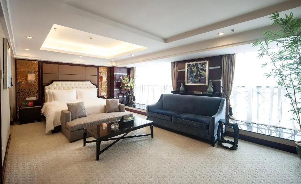 Bed in Yunhai Hotel Zhuhai