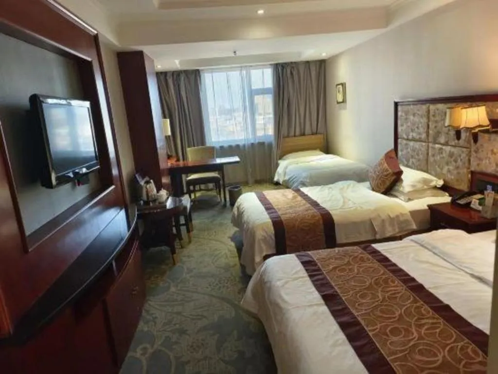 Bed in Changchun Global Hotel