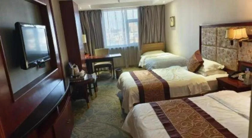 Bed in Changchun Global Hotel