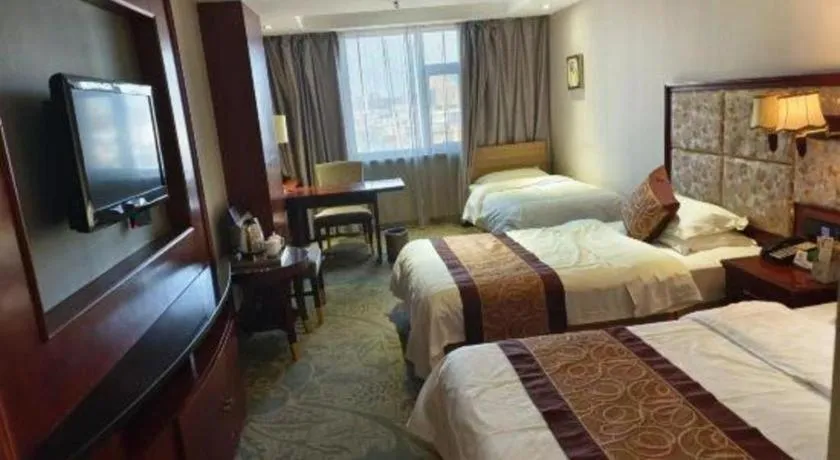 Bed in Changchun Global Hotel