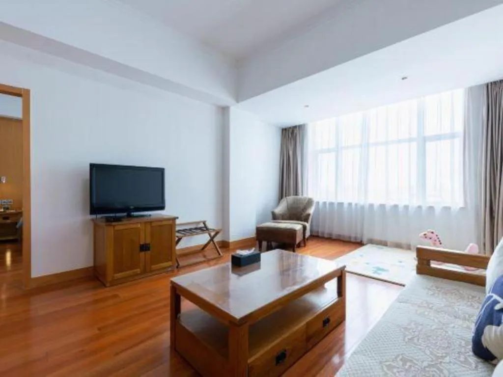 Bed in Qingdao Haidu Hotel