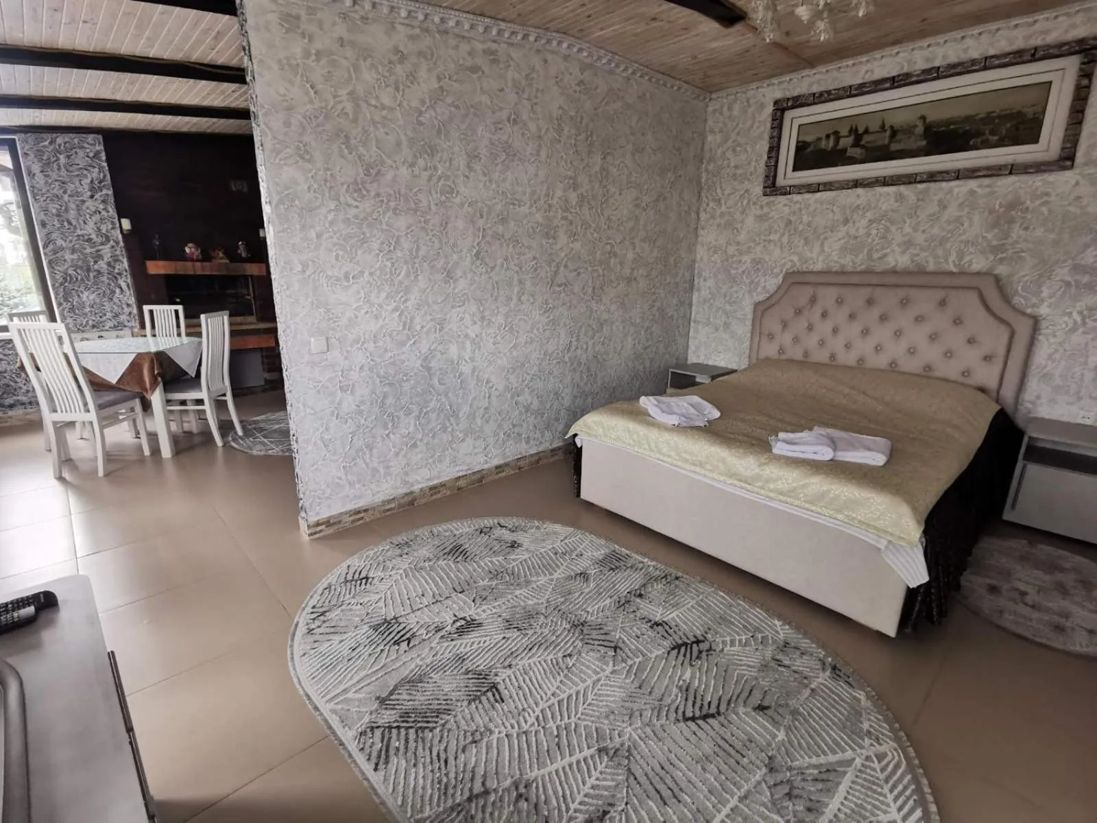 Bed in Monte-Kristo Hotel