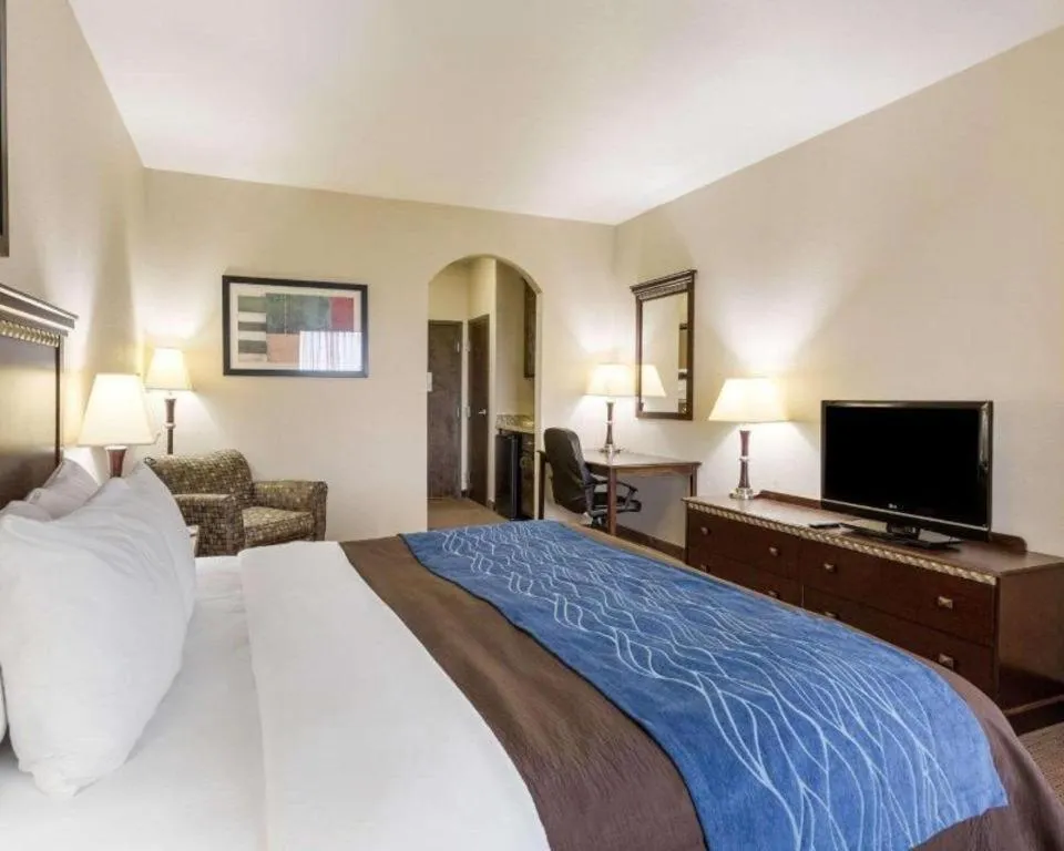 Bed in Comfort Inn & Suites Winnie