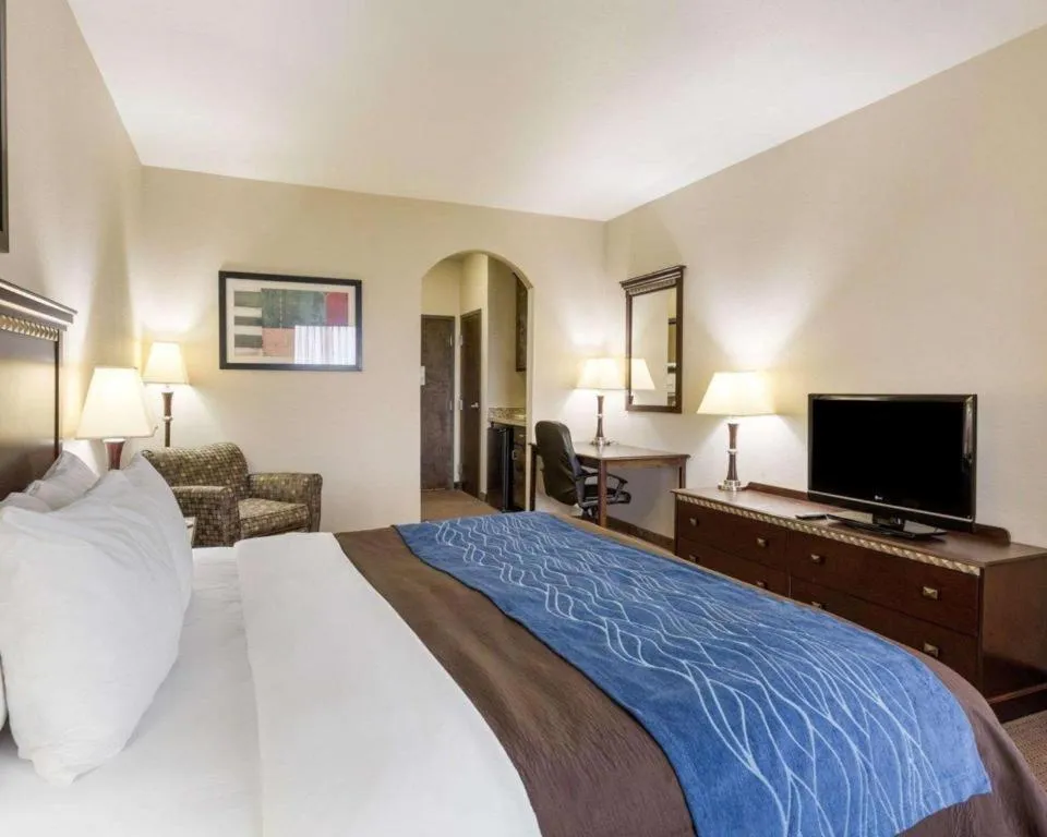 Bed in Comfort Inn & Suites Winnie