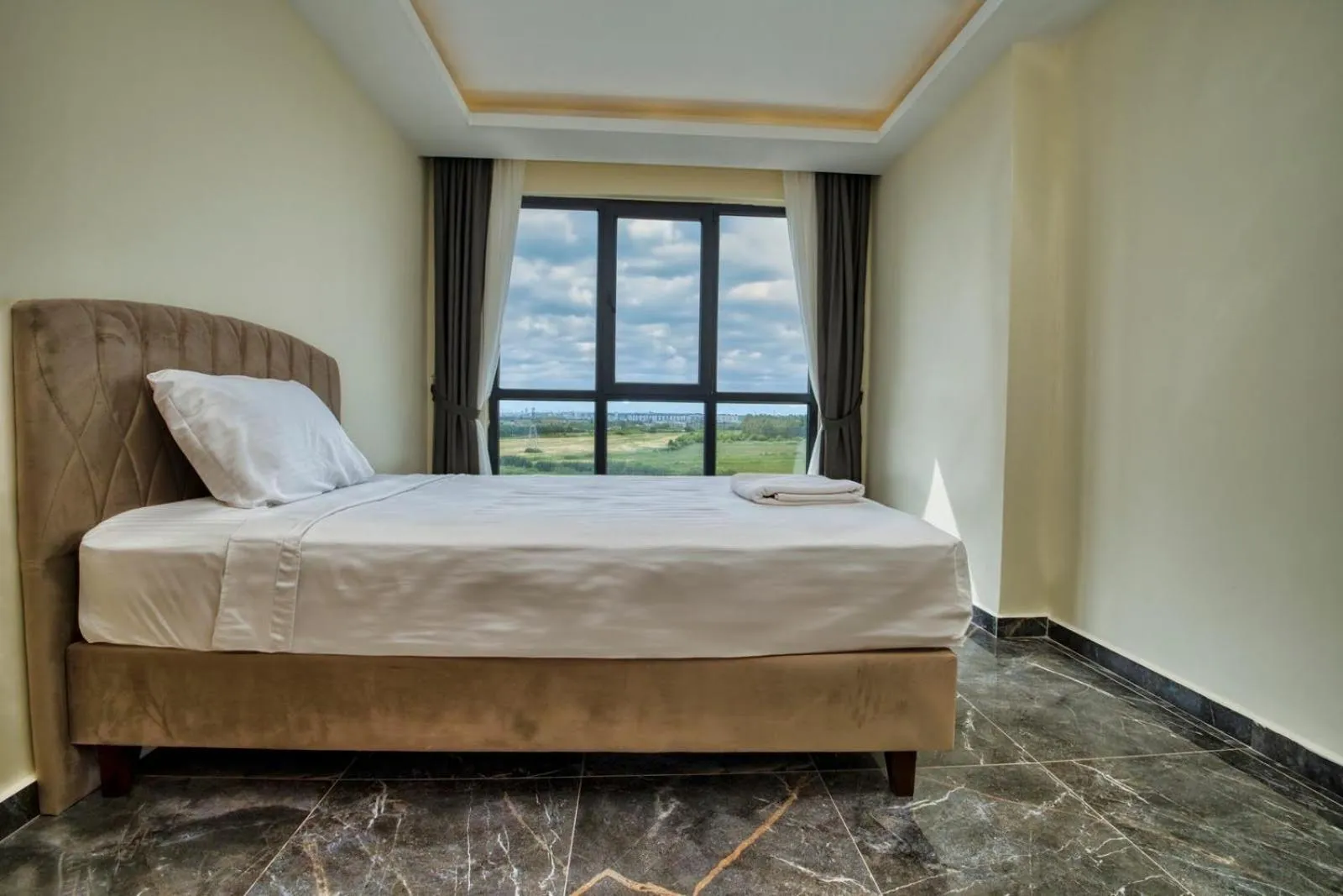 View (from property/room), Bed in Evin Park Suit Lara & Spa