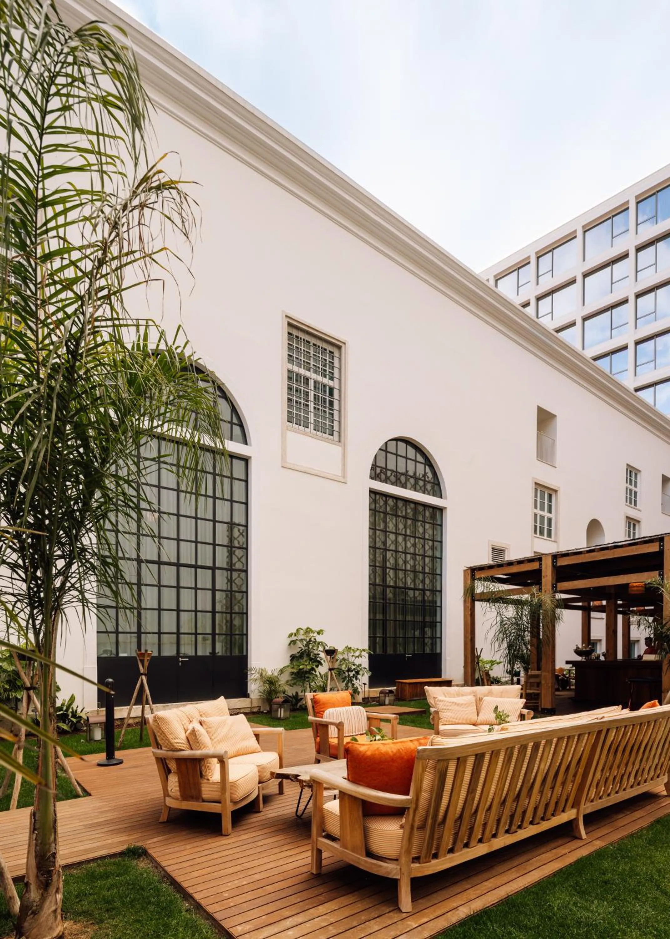 Inner courtyard view in Locke de Santa Joana