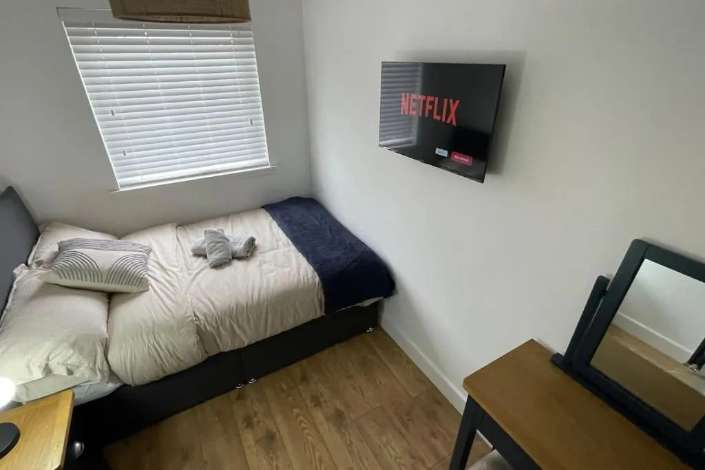 Bed in Braeview - by Caithness Luxury Apartments NC500 - 3 Bedroom Luxury holiday home - Sleeps Work teams upto 3 & holiday makers upto 5