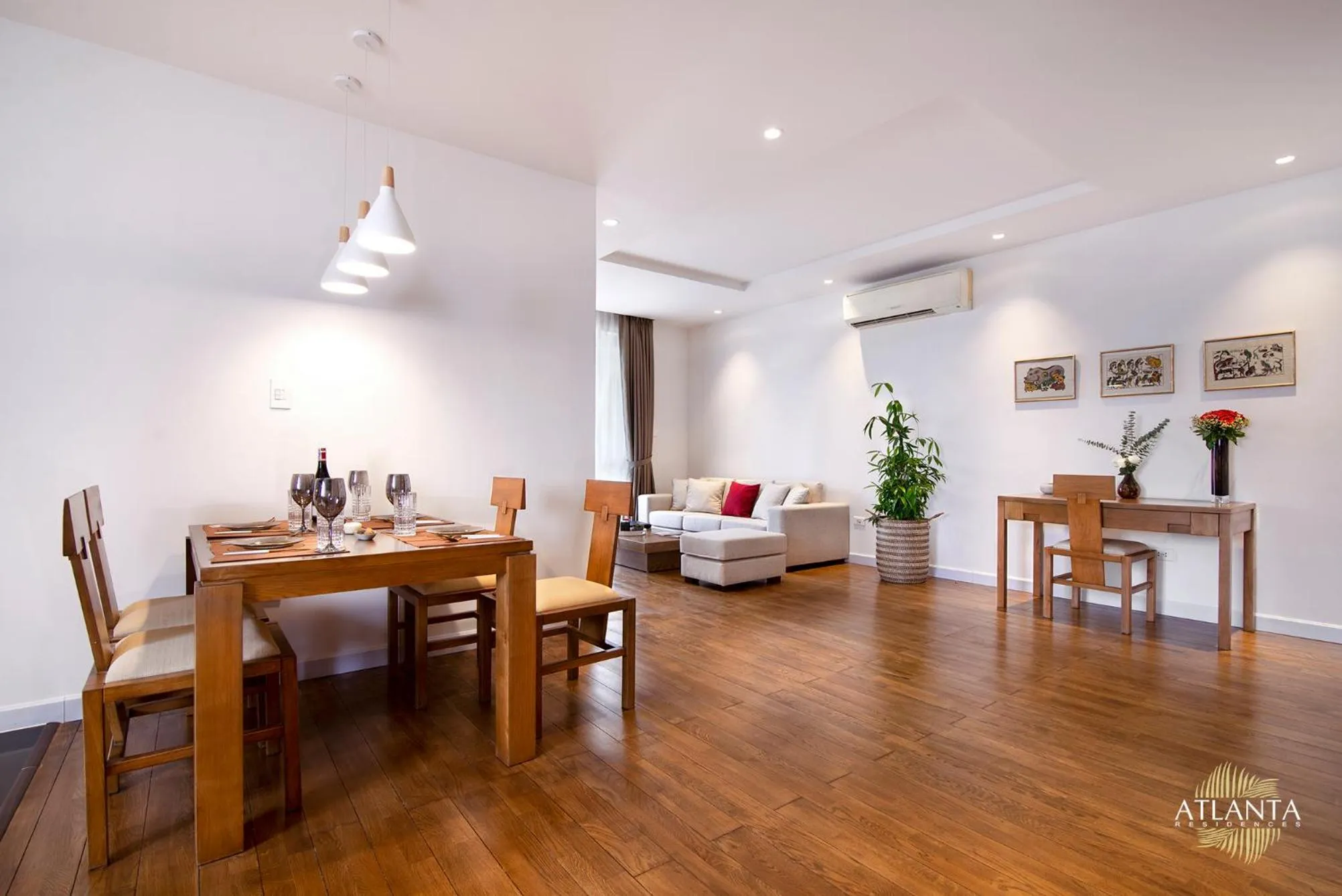 Living room in Atlanta Residences