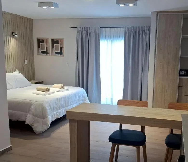 Bed in BlackStone Apart Boutique Hotel