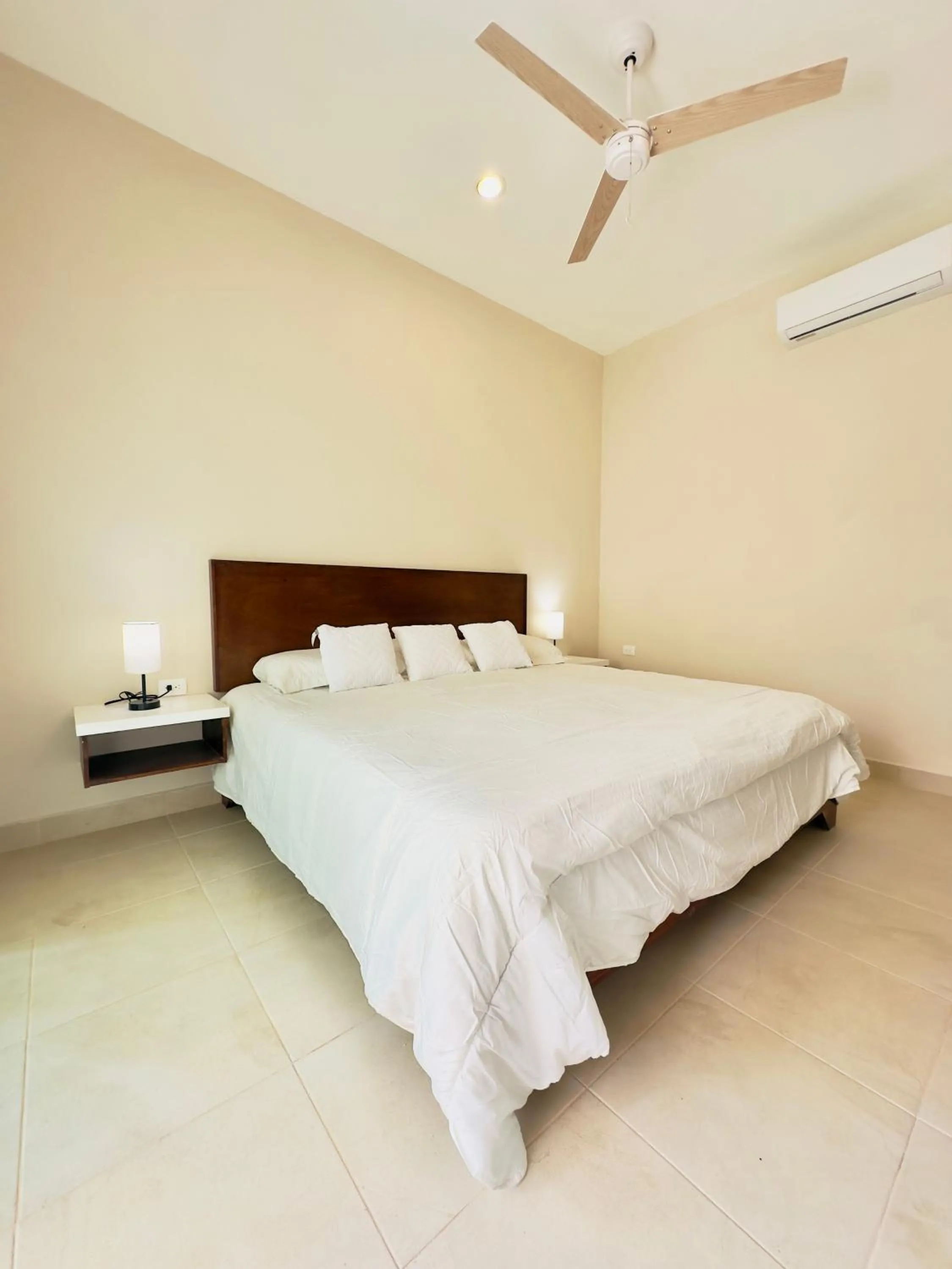 Bed in Villas Mar Turquesa Cozumel