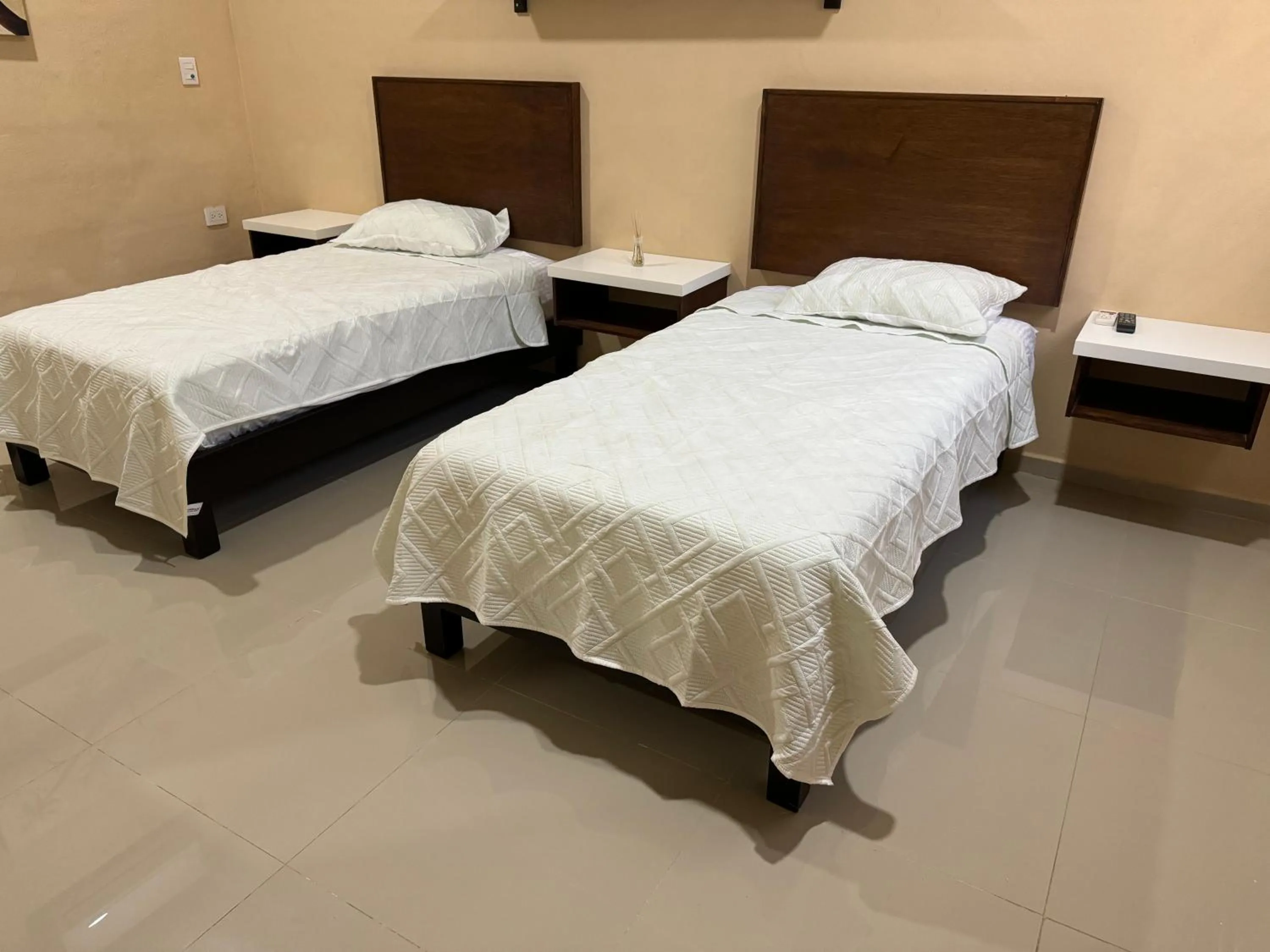 Bed in Villas Mar Turquesa Cozumel