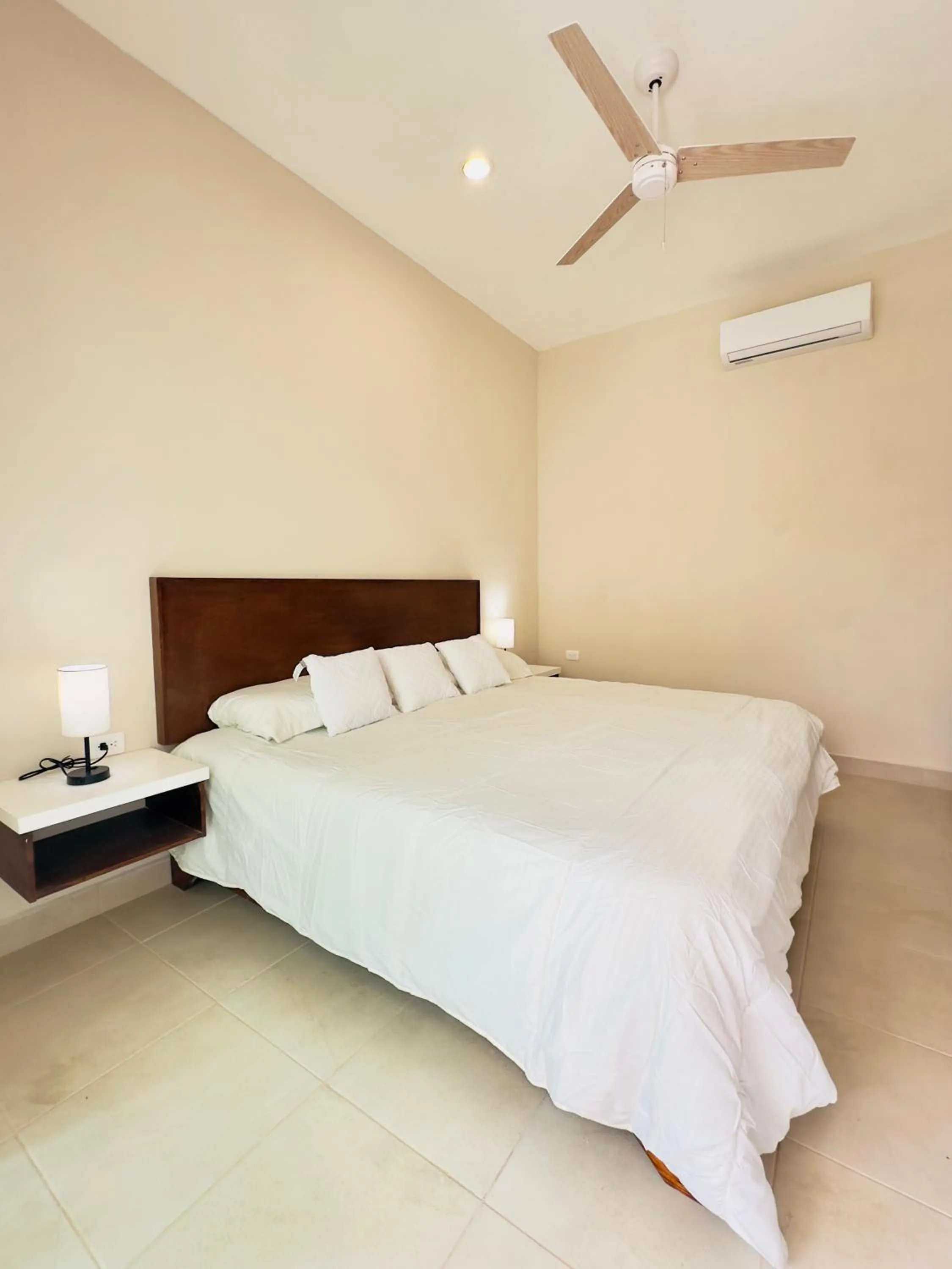 Bed in Villas Mar Turquesa Cozumel