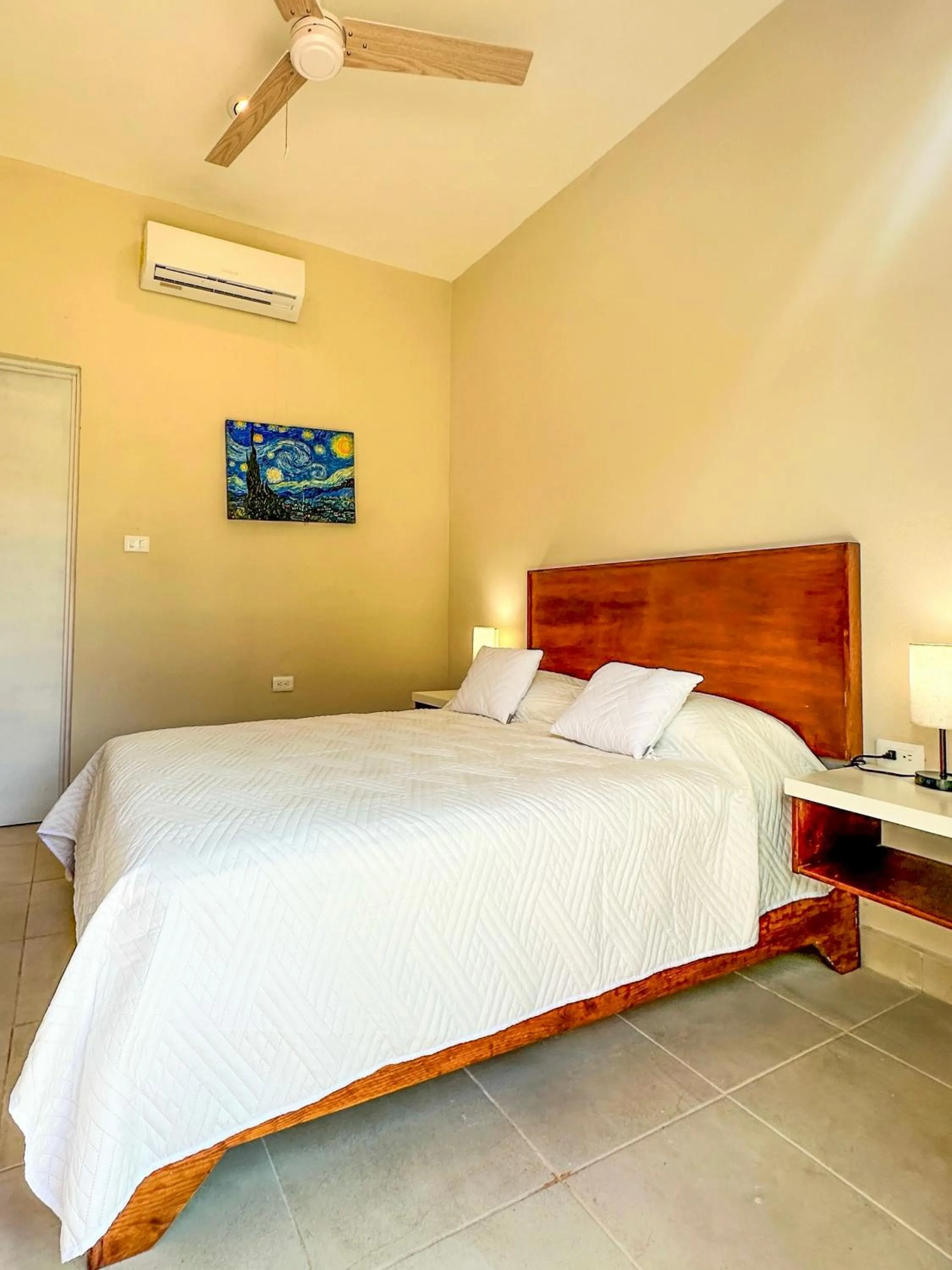 Bed in Villas Mar Turquesa Cozumel